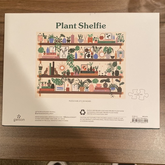 1000 piece “Plant Shelfie” jigsaw puzzle - Picture 2 of 3